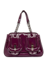 B Bag, &pound;450, Handbags, Purple, Patent Leather, Front view